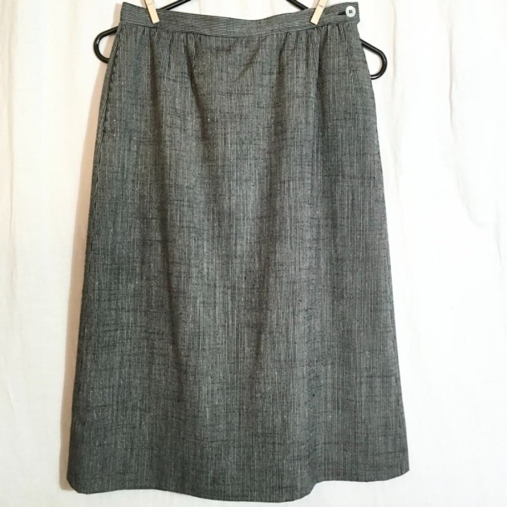 Vintage Pendleton Country Sophisticates Midi Skirt Women 10P Silk Blend Academia